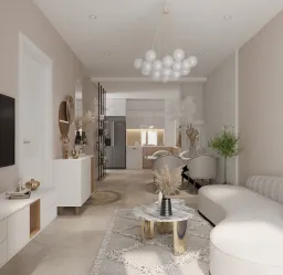 Phòng khách - Căn hộ Saigon South Residence - Phong cách Modern 