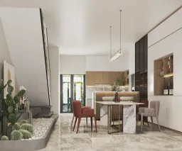 Phòng ăn - Nhà phố Bà Rịa - Vũng Tàu - Phong cách Modern 