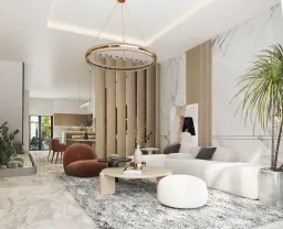 Phòng khách - Nhà phố Bà Rịa - Vũng Tàu - Phong cách Modern 