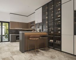 Phòng bếp - Nhà phố Bà Rịa Vũng Tàu - Phong cách Modern 