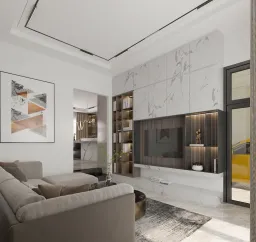 Phòng khách - Nhà phố tại Bà Rịa Vũng Tàu - Phong cách Modern 