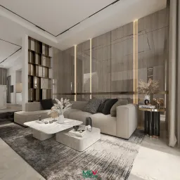 Phòng khách - Nhà phố tại Bà Rịa - Vũng Tàu - Phong cách Modern 