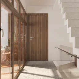 Cầu thang - Nhà phố gạch đỏ Bà Rịa - Vũng Tàu - Phong cách Modern 