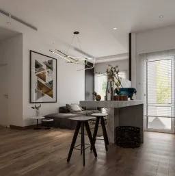 Phòng khách, Phòng ăn - Căn hộ Sarimi Sala - Phong cách Modern 