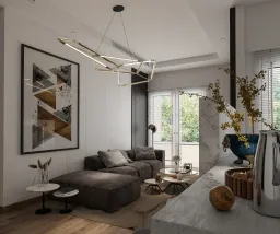 Phòng khách - Căn hộ Sarimi Sala - Phong cách Modern 