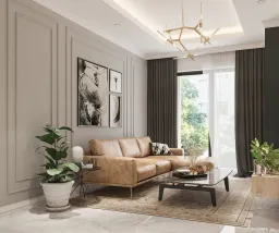 Phòng khách - Căn hộ Celadon City (Nhà mẫu) - Phong cách Neo Classic 