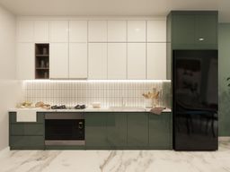 Phòng bếp - Căn hộ The Origami (Nhà mẫu 60m2) - Phong cách Modern 
