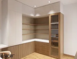 Phòng làm việc - Căn hộ The Origami (Vinhomes Quận 9) - Phong cách Japandi 