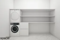 Phòng giặt - Căn hộ Akari City 76m2 - Phong cách Japandi 