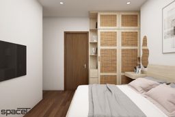 Phòng ngủ - Căn hộ Akari City 76m2 - Phong cách Japandi 