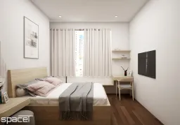 Phòng ngủ - Căn hộ Akari City 76m2 - Phong cách Japandi 