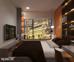 Phòng ngủ - Căn hộ The Rainbow (Vinhomes Grand Park) - Phong cách Modern 
