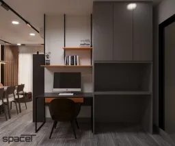 Phòng làm việc - Căn hộ The Rainbow (Vinhomes Grand Park) - Phong cách Modern 