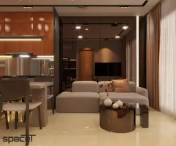 Phòng khách - Căn hộ The Rainbow (Vinhomes Grand Park) - Phong cách Modern 