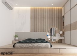 Phòng ngủ - Nhà phố Quận 12 - Phong cách Modern Minimalist 