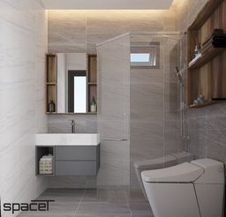 Phòng tắm - Nhà phố Quận 12 - Phong cách Modern Minimalist 
