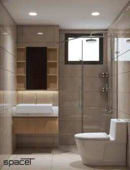 Phòng tắm - Căn hộ PiCity Quận 12 - Phong cách Color Block 