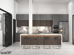 Phòng bếp - Villa Dầu Tiếng (Bình Dương) - Phong cách Modern 
