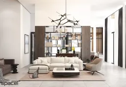 Phòng khách - Villa Dầu Tiếng (Bình Dương) - Phong cách Modern 