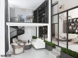 Phòng khách - Villa Dầu Tiếng (Bình Dương) - Phong cách Modern 