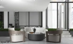 Phòng khách - Villa Dầu Tiếng (Bình Dương) - Phong cách Modern 