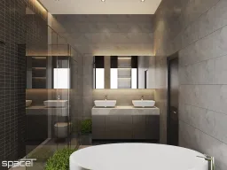 Phòng tắm - Villa Dầu Tiếng (Bình Dương) - Phong cách Modern 