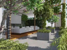 Sân thượng - Villa Dầu Tiếng (Bình Dương) - Phong cách Modern 
