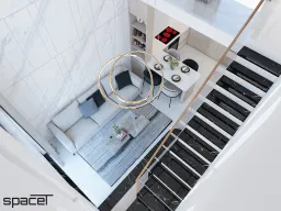 Phòng khách - Nhà phố 119m2 Quận 12 - Phong cách Modern 