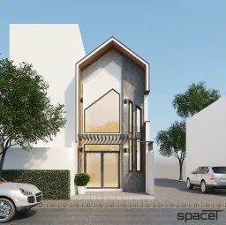 Mặt tiền - Nhà phố Quận 12 119m2 - Phong cách Modern 