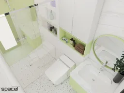 Phòng tắm - Nhà phố Quận 12 119m2 - Phong cách Modern 