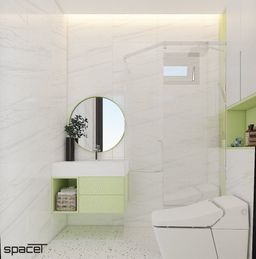 Phòng tắm - Nhà phố Quận 12 119m2 - Phong cách Modern 