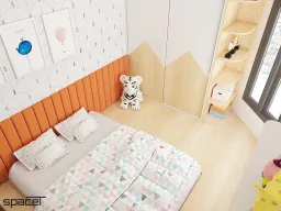 Phòng cho bé - Nhà phố Quận 12 119m2 - Phong cách Modern 