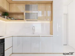 Phòng bếp - Nhà phố Quận 12 119m2 - Phong cách Modern 