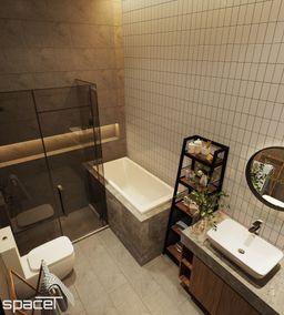 Phòng tắm - Biệt thự Dầu Tiếng (Bình Dương) - Phong cách Industrial 