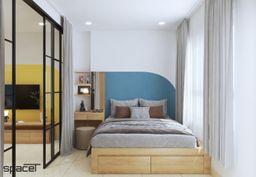Phòng ngủ - Căn hộ Sunrise City - Phong cách Modern + Color Block 