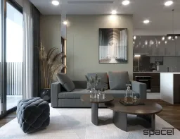 Phòng khách - Căn hộ Eco Green Saigon Quận 7 - Phong cách Modern 