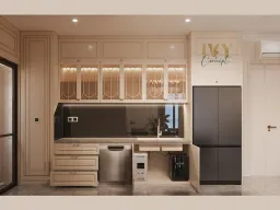 Phòng bếp - Căn hộ The Peak Midtown M8 - Phong cách Neo Classic 