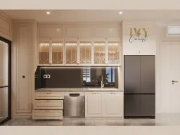 Phòng bếp - Căn hộ The Peak Midtown M8 - Phong cách Neo Classic 