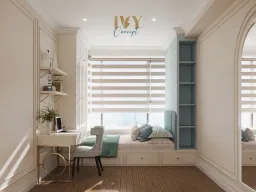 Phòng ngủ - Căn hộ The Peak Midtown M8 - Phong cách Neo Classic 