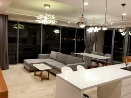 Phòng khách, Phòng ăn - Căn hộ Đảo Kim Cương - Phong cách Modern 