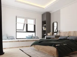 Phòng ngủ - Căn hộ Homyland 3 Quận 2 - Phong cách Modern 