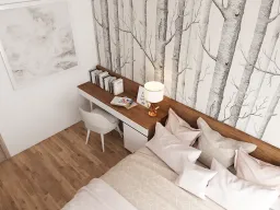 Phòng ngủ - Căn hộ 50m2 The Origami (Vinhomes) - Phong cách Modern 
