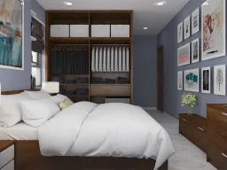 Phòng ngủ - Căn hộ Wilton Tower Bình Thạnh - Phong cách Color Block 