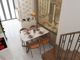 Phòng ăn - Nhà phố Hoàng Hoa Thám Q. Bình Thạnh - Phong cách Modern 