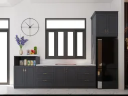 Phòng bếp - Nhà phố Mễ Cốc Quận 8 - Phong cách Modern 