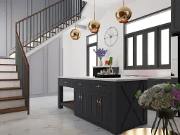 Phòng bếp - Nhà phố Mễ Cốc Quận 8 - Phong cách Modern 