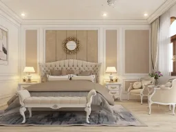 Phòng ngủ - Nhà phố Trần Bá Giao Gò Vấp - Phong cách Neo Classic 