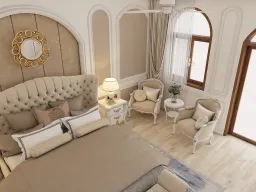 Phòng ngủ - Nhà phố Trần Bá Giao Gò Vấp - Phong cách Neo Classic 
