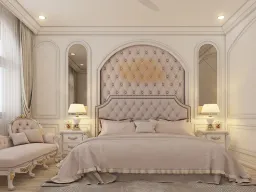 Phòng ngủ - Nhà phố Trần Bá Giao Gò Vấp - Phong cách Neo Classic 