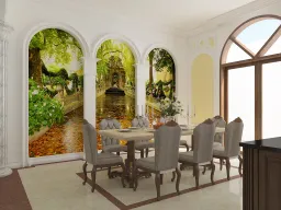 Phòng ăn - Nhà phố Trần Bá Giao Gò Vấp - Phong cách Neo Classic 